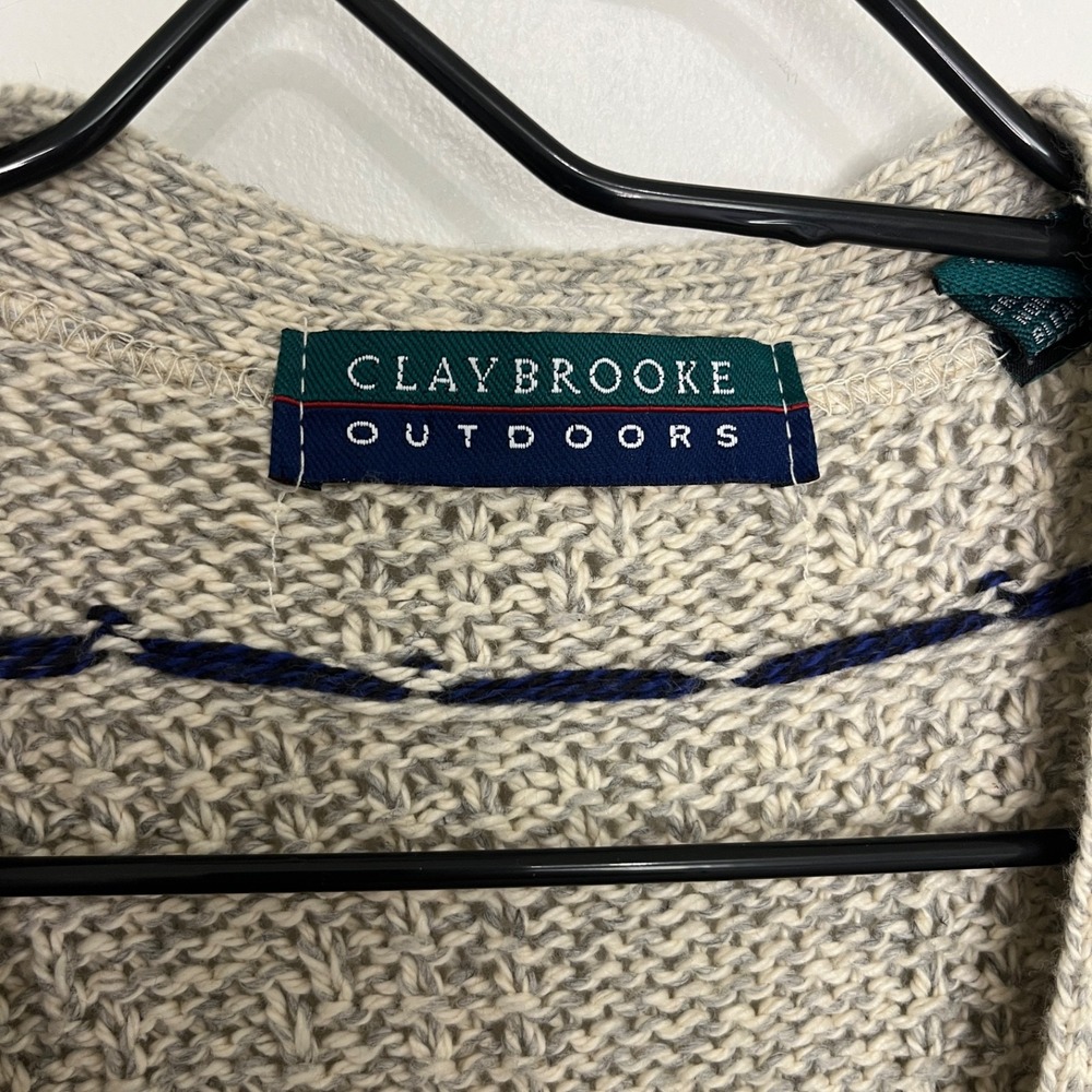 Claybrooke Outdoors Oversized Cardigan Mens L Grandpacore Casual - Picture 3 of 9